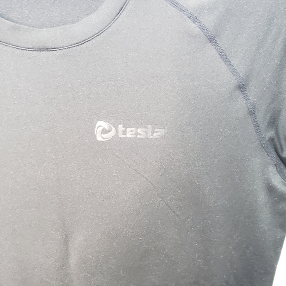 Tesla Mens Black On Black Compression Shirts XL - Picture 8 of 15